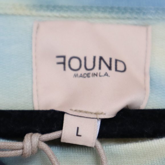 NEW Found Los Angeles Women's L Tie Dye Step Hem Cozy Sweatshirt Top Moon Shadow - Picture 5 of 8